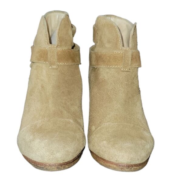 RAG & BONE Harrow Suede Ankle Boots Booties Tan Neutral 35 5 - Picture 4 of 14